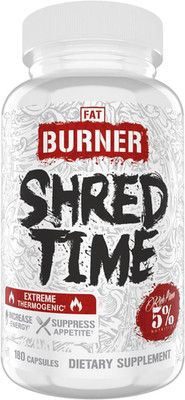 Shred Time Fat Burner | Green Tea, Coffee Bean, Cayenne, Theobromine, GBB | Appe