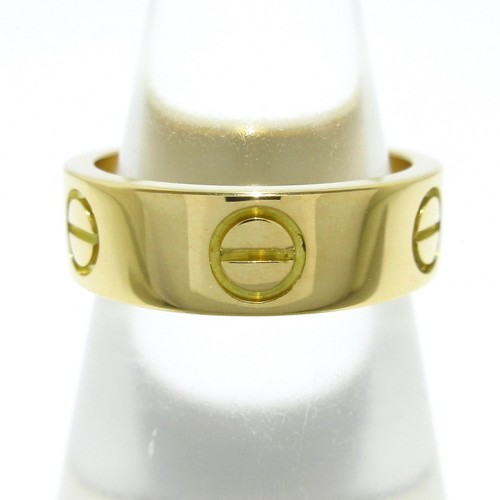 Auth Cartier Love - 18K Yellow Gold F16390 Ring