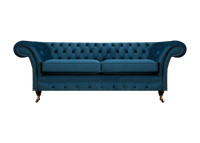 Chesterfield Sofa Couch Zweisitzer Designer Textil Wohnzimmer Polster