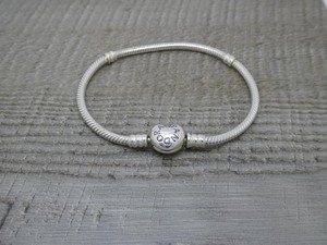 Pandora Moments Heart Clasp Snake Chain Bracelet | eBay
