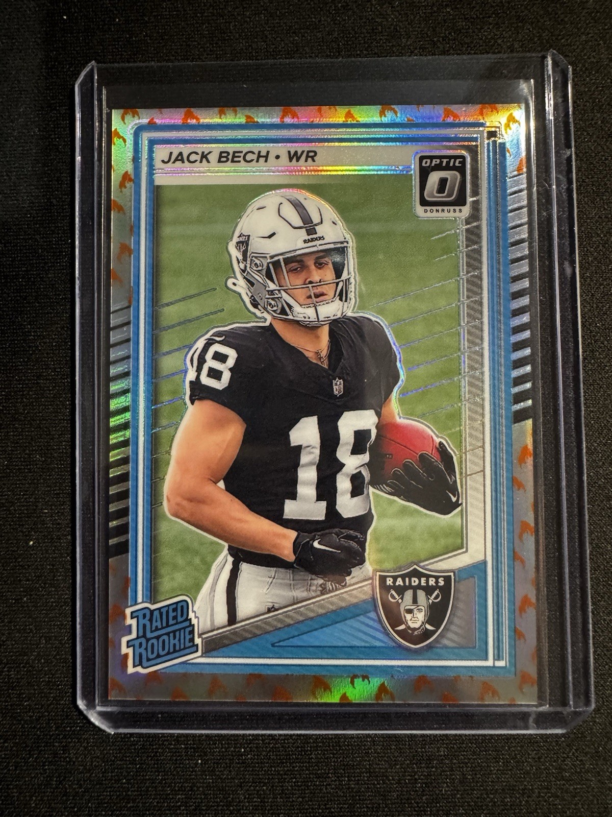 2025 Donruss Optic - Jack Bech Rated Rookie #211 Fire Emoji Case Hit SSP (RC)