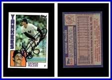 2017 Rediscover Buybacks Gold 1984 Topps George Frazier Autographed Signed AUTO