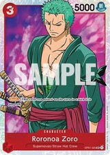 Roronoa Zoro 025 OP01-025 Super Rare Romance Dawn One Piece Foil Near Mint