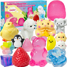 Squishy Toys 15PCS Taba Squishy Toys Kit Kawaii Fidget Stress Relief Party Favor