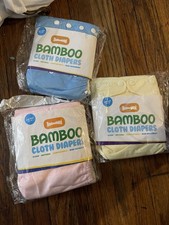 BubuBibi brand bamboo cloth diapers Lot Of 3