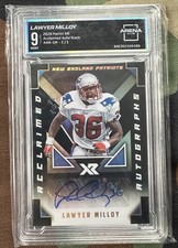 2020 Panini XR Lawyer Milloy Acclaimed Auto Black 1 of 1 Arena Club 9 Patriots