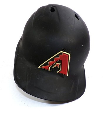2022 Diamondbacks Team-Used Black Rawlings LH Batting Helmet Size 7 1/4 COA