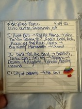 Vintage April 24th 2002 Widespread Panic Live Savanah Georgia Concert VERY Rare
