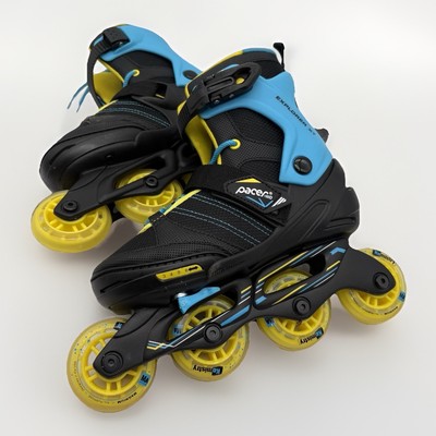 Pacer Explorer Children's Youth Inline Adjustable Skates black Size 3-6