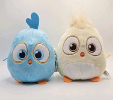 Angry Birds Hatchlings Blue Yellow Baby Plush Bird Rovio Toy Factory 7" Tall