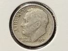5 Roosevelt Dimes (‘51,54S,’58,’59,’62D), 90% Silver, Free Shipping.