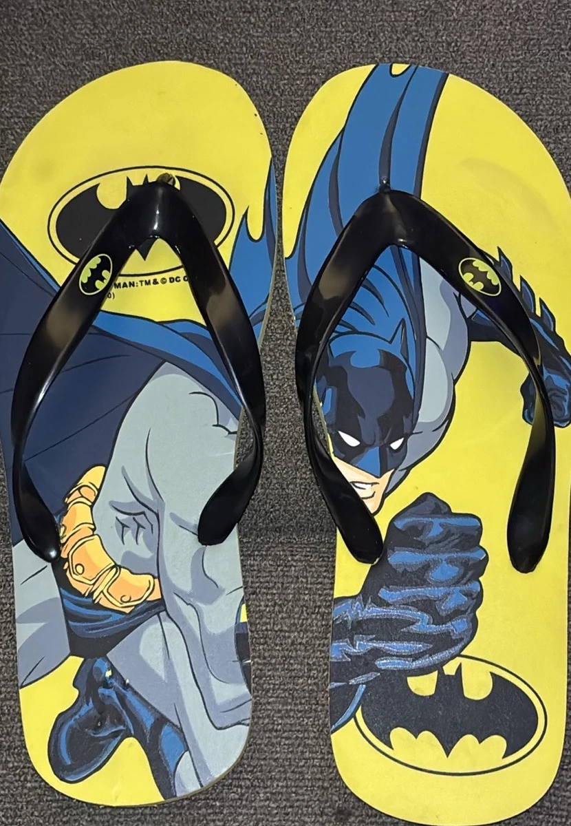 Batmam Men\'s Graphic Flip Flops Sandals Shoes Size XL 13/14 Multi-Color Batman Logo Flip Flop Comfort Slide Sandals-XLarge 13-14  main image 4