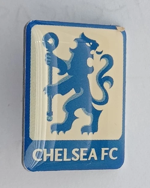 Vintage Insigne Ancien Émaillé Supporter Chelsea - Lion Bleu, Objet De