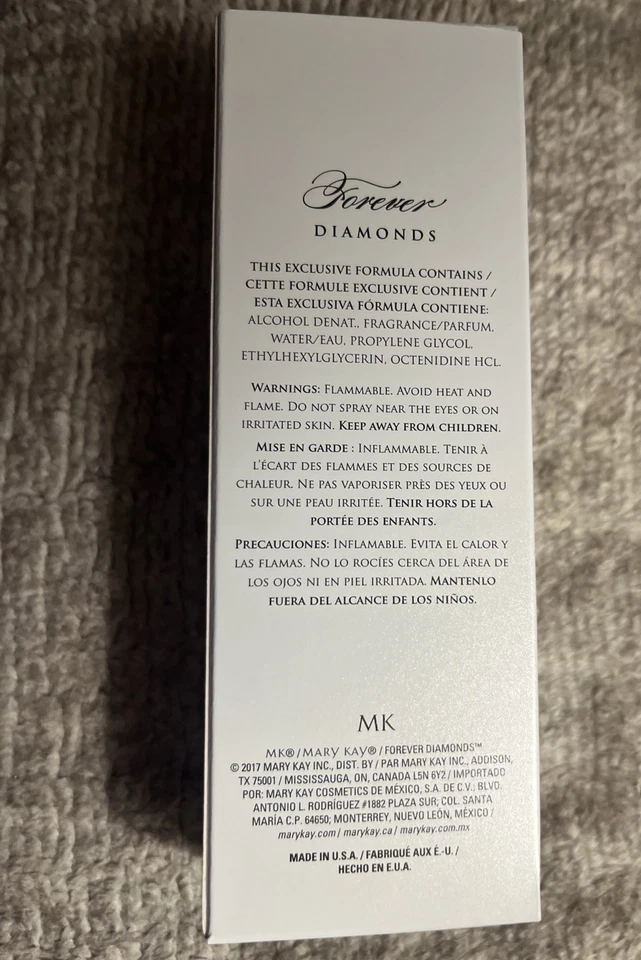 MARY KAY FOREVER DIAMONDS~EAU DE PARUM/PERFUME~2 FL. OZ NUEVO EN CAJA Foto 2 de 4