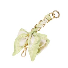 Purse Extender Chain, 7" Bow Ribbon Scarf Women Purse Straps, Green