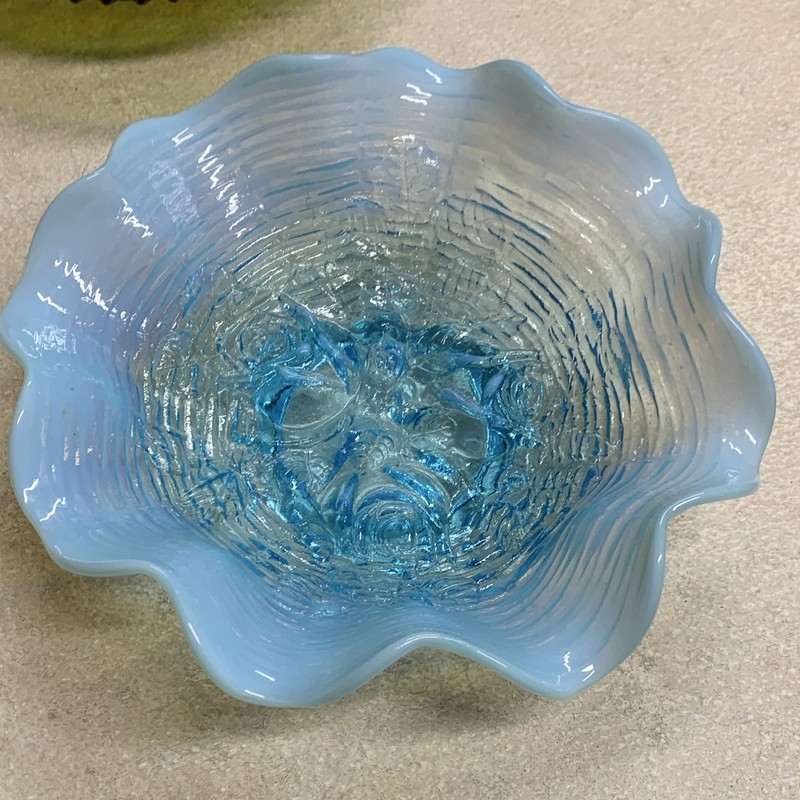 Northwood ROSE Show aqua opal radium vintage