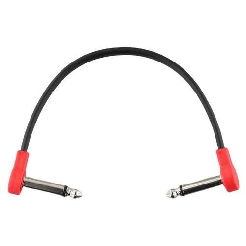 Vhbw Câble Patch Guitare 30 Cm Jack 6,35 Mm Coudé – Câble Effets Pédalier Or/Noir, Blindage Pro Anti-Bruit