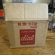 VTG 1950&rsquo;s Lanolated Dial Shampoo 1 1/2oz 12 Count Box ONLY-Shipping Box