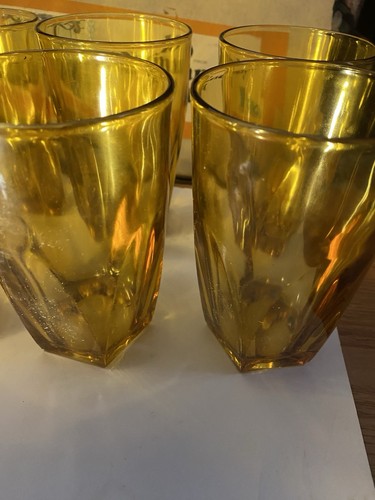 Kostenloser Versand - 10er Set Vintage Honig Braunglas Becher in OVP - Bild 17 von 20