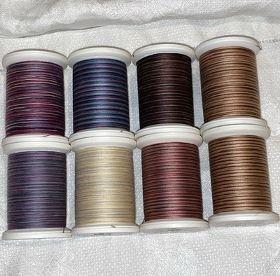 8 YLI MACHINE QUILTING THREAD 40wt Cotton VARIEGATED-01V 12V 13V 15V 16V 19V V83