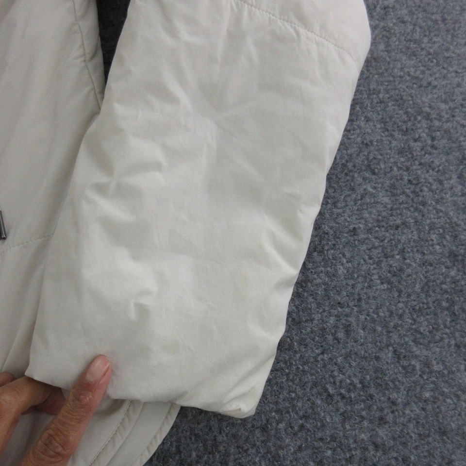 Женская куртка Vuori XL белая утепленная пуховик Canyon переработанная на молнии VW532 - Изображение 3 из 4