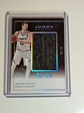 2020 PANINI NOIR #JM-NJK NIKOLA JOKIC JUMBO MATERIAL JESREY /99