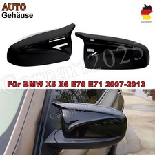 Hochglänz Außenspiegel Spiegelkappen Gehäuse für BMW X5 E70 X6 E71 07-13 M Style