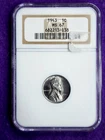1943 P  Lincoln Wheat Steel Cent Blast White Flashy Gem Graded NGC MS 67 1c