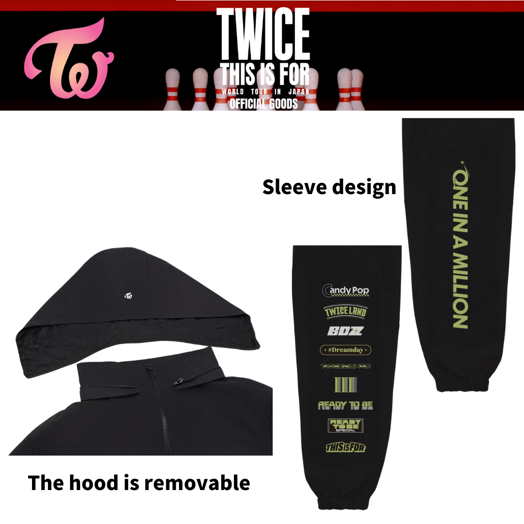 TWICE THIS IS FOR WORLD TOUR IN JAPAN MUFG STADIUM WINDBREAKER