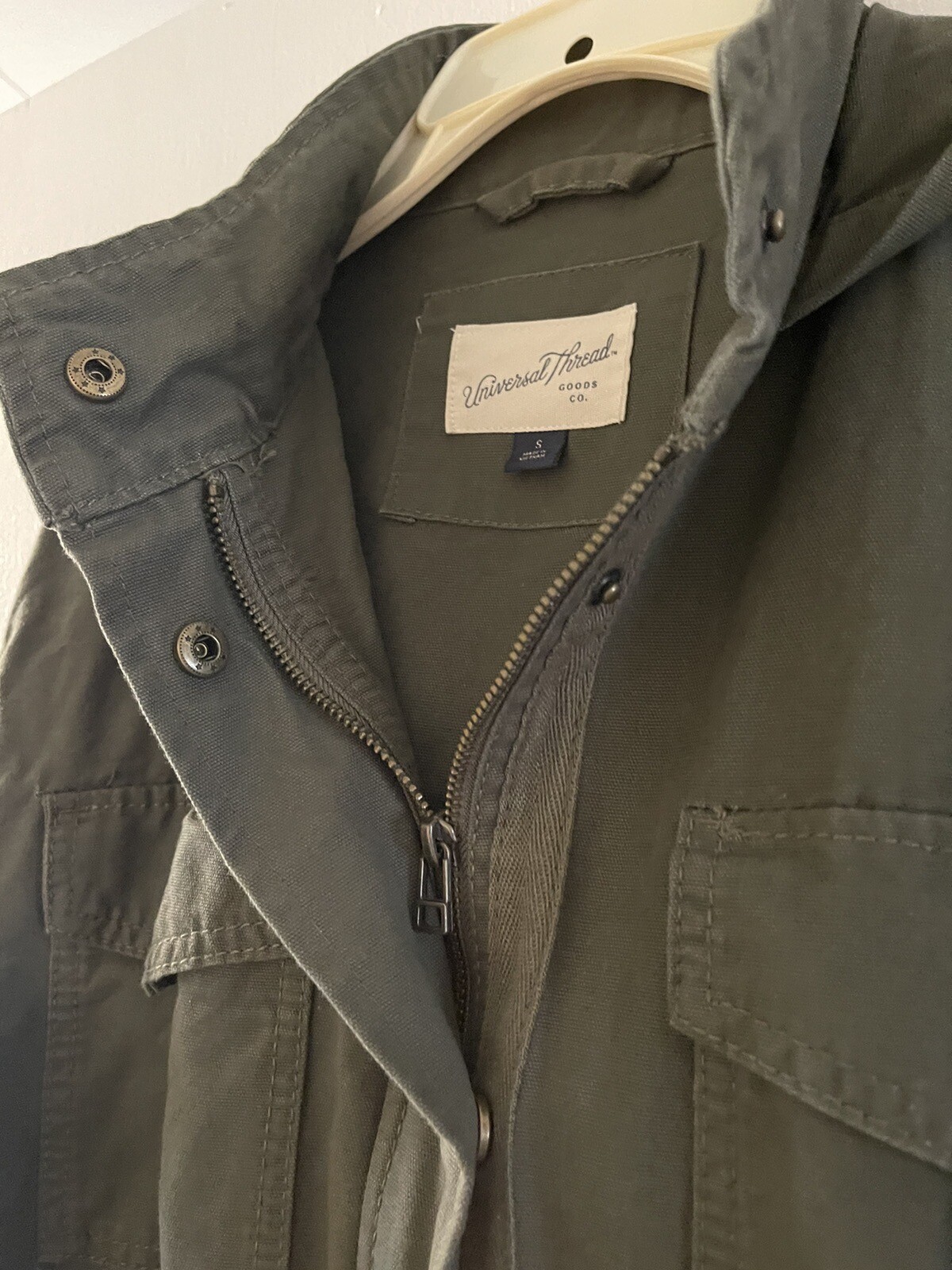 UNIVERSAL THREAD GREEN HOODED JACKET ZIP/SNAP CLO… - image 3