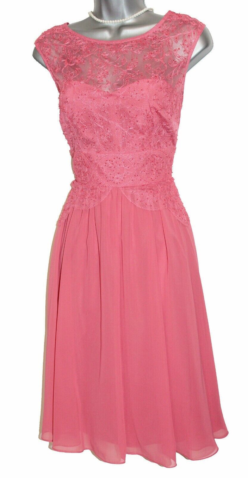 Monsoon Kasia Embellished Pink Dress UK 12 rrp £139 Box90 BB 07 eBay