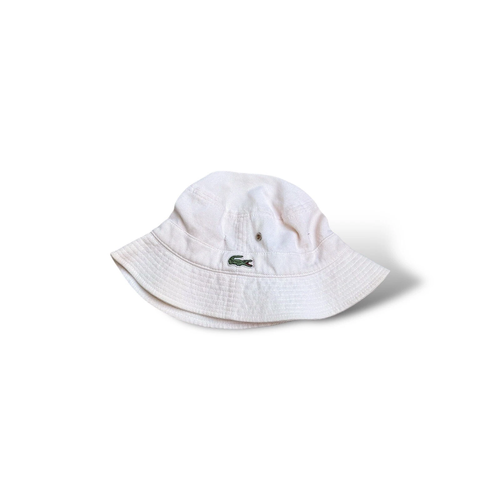 Chapeau seau Lacoste vintage rose taille 58 fabriqué en France 