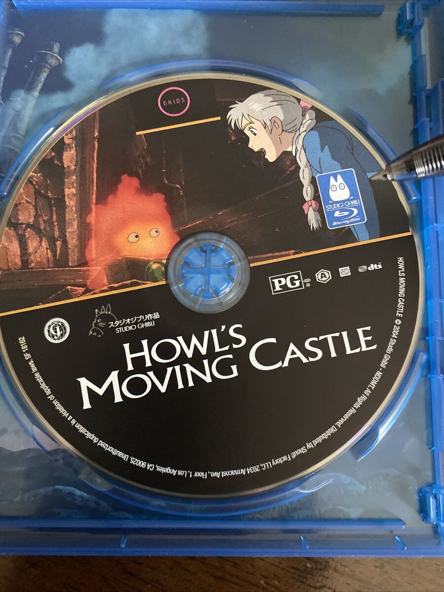 Howl's Moving Castle (w/ Slipcover, GKids, Blu-ray, 2004 Howl's Moving Castle (w/ Slipcover, GKids, Blu-ray, 2004