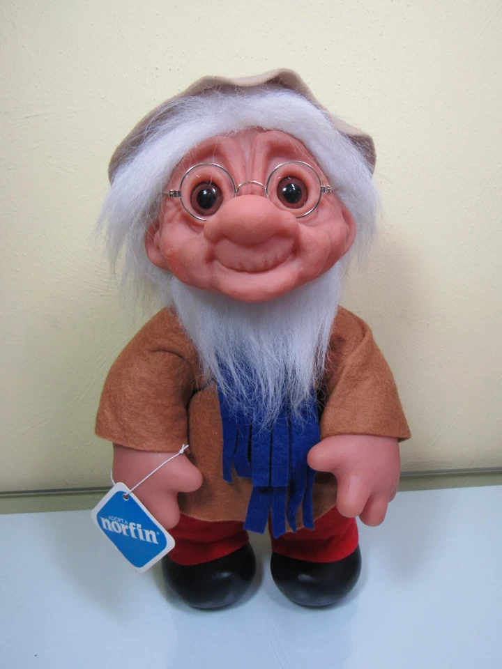 1977 GRANDPA W/ HANG TAG - 14" Dam Troll Doll - USED - EXCELLENT - Image 4 of 4