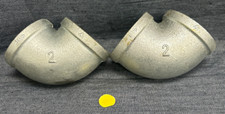 UNBRANDED GALVANIZED STEEL 90  ELBOW 2" FNPT   LOT OF 2  