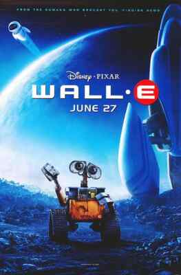 2008 Disney Pixar Wall-E Original - Authentic - Movie Poster - Advance  27X40!!!