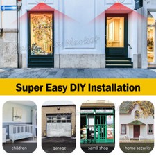 Wireless Sensor Detector Door Bell Gate Entry Chime Doorbell Alarm Alert Motion — image 8