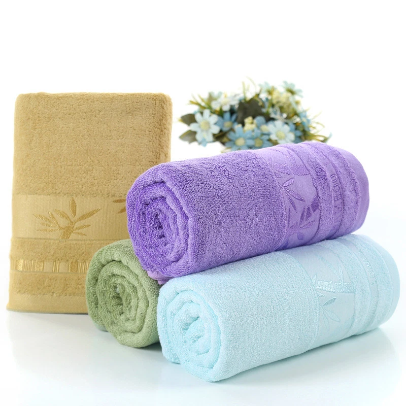 Toalla de baño de fibra de bambú toalla de cabello seco de lujo 55"x27,5" 400 g toallas súper suaves Foto 4 de 4