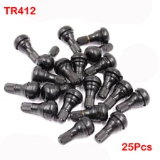 25pcs TR412 Tire Rubber Valve Stem For ATV Lawn Mower Garden Tractor Short Stem