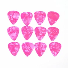 100pcs Pink Pearl Celluloid Guitar Picks Plectrums 0.46 / 0.71 / 0.96 / 1.5mm