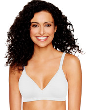 New Bra Hanes Ultimate Perfect Coverage Comfort WF White-Dot HU08 MSRP- 36.00 M