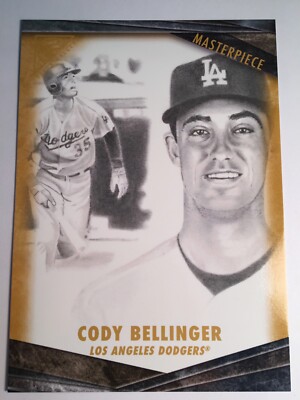 2018 Topps Gallery Masterpieces Jumbo 5x7 Cody Bellinger Dodgers M11 Gold 02/10