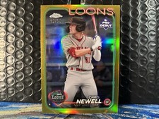 Chris Newell 2024 Topps Pro Debut - Chrome Gold Refractor #PDC-100 /50 (RC)