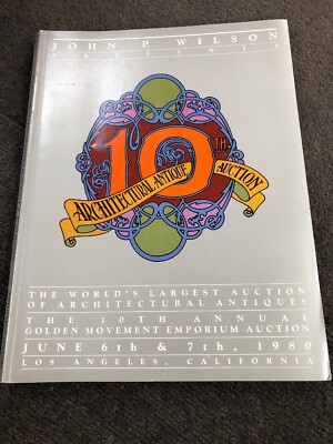John P Wilson 10th Architectural Antique Auction Catalogue