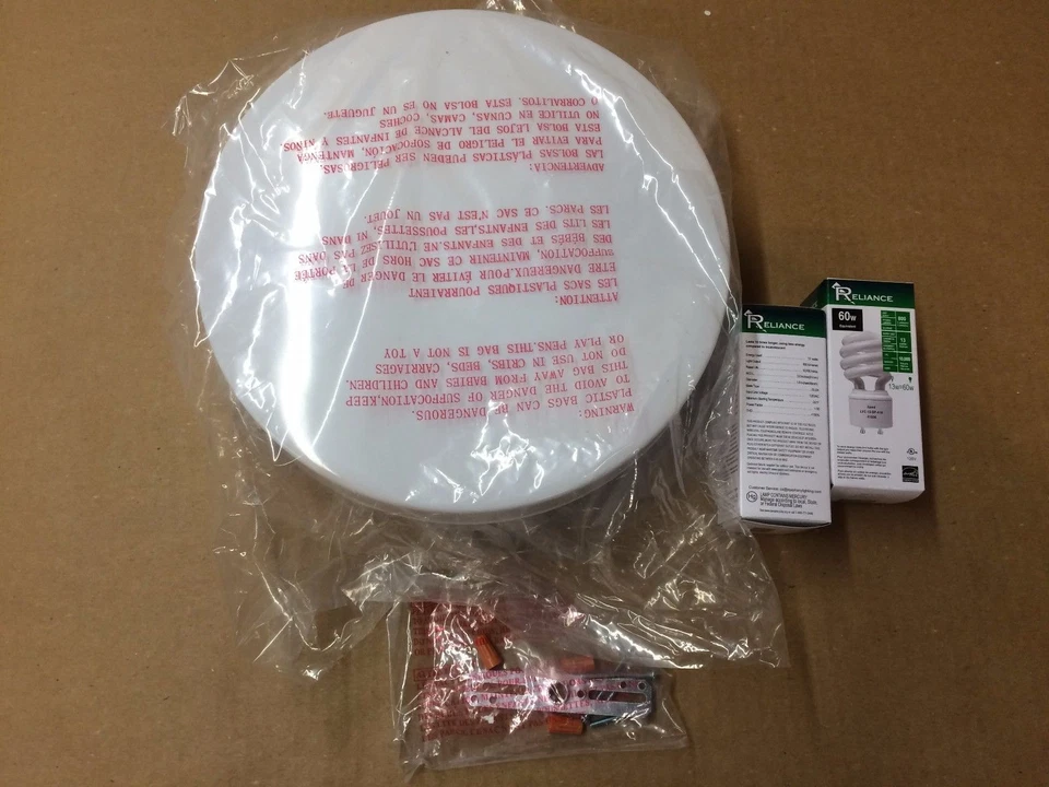  Epiphany Lighting Drum Ceiling Light Fixture Fluorescent / LED Lot of 6 - Image 3 of 4