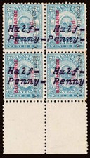 Tonga Scott 36c Gibbons 36Ba Block of Stamp with RPSL certificate 