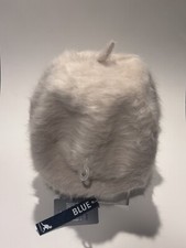 Kangol Cream Furgora 11  Beret Winter Hat One Size Furry Angora Unisex NWT