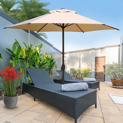Prladon 9ft Patio Umbrella Outdoor Umbrella Patio Market Table Umbrella Ebay