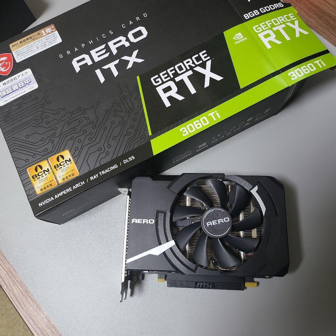 MSI GeForce RTX 3060 AERO ITX OC Graphics card 12GB (GDDR6 MSI GeForce RTX 3060 AERO ITX OC Graphics card 12GB (GDDR6
