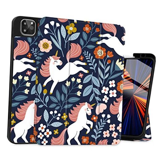 iPad Pro 11 for 2022 2021 Gen 4ht/3rd Case, Magnetic Smart Case with Unicorn-image